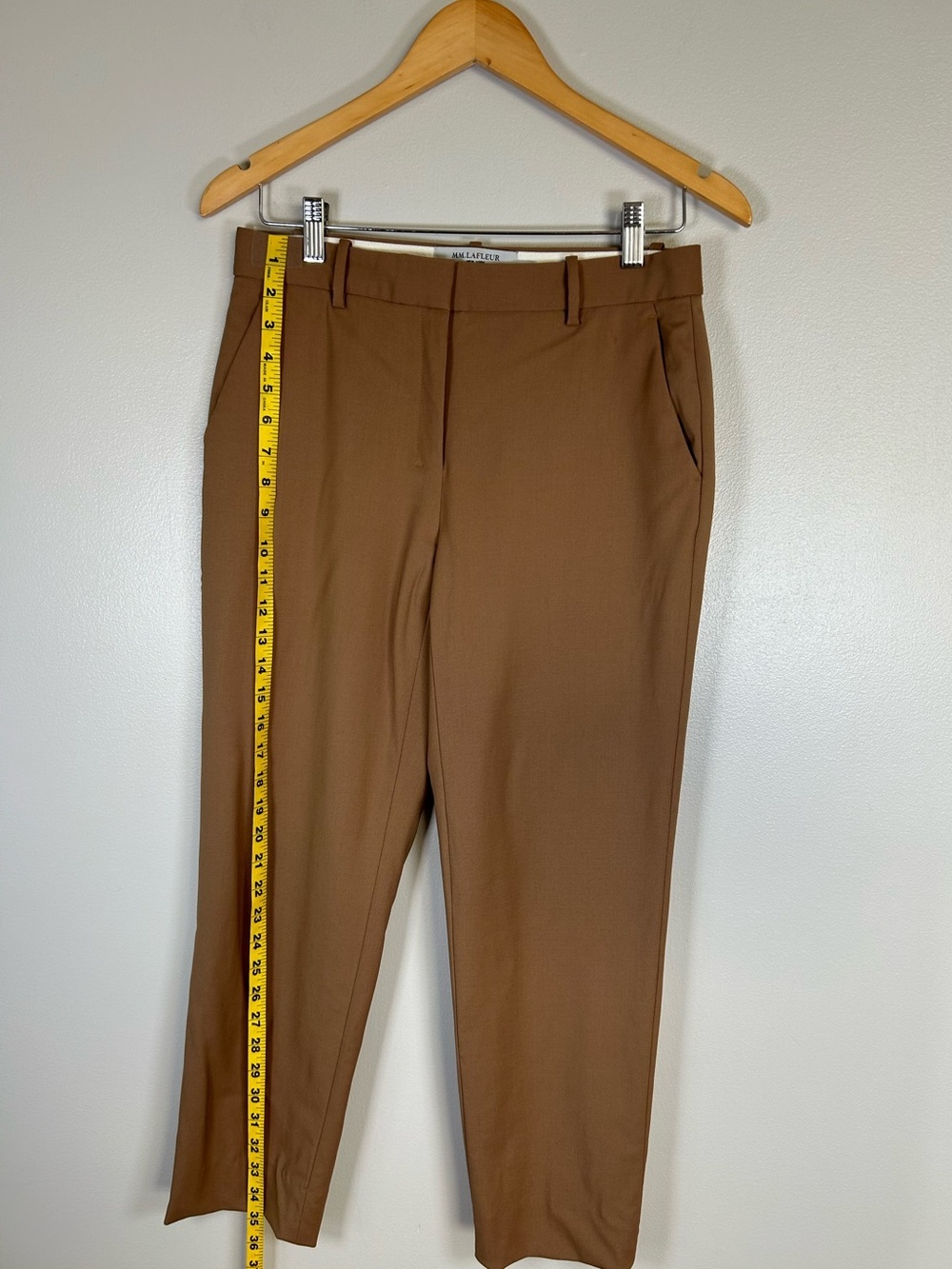 MM. LAFLEUR The Mejia Pant - Washable Wool Twill in Camel Saddle - Picture 13 of 15